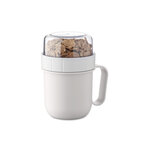 Mug petit-déjeuner personnalisable en PP avec double compartiment – Miami snack | pandacolach - thumb - 1
