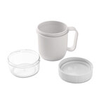 Mug petit-déjeuner personnalisable en PP avec double compartiment – Miami snack | pandacolach - thumb - 2