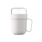 Mug petit-déjeuner personnalisable en PP avec double compartiment – Miami snack | pandacolach - thumb - 3