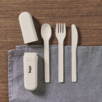 Set de couverts personnalisable en PLA de maïs avec étui – Miami go | pandacola - thumb