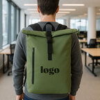 Sac à dos roll-top personnalisable 20L en R-PET 600D – Loopin | pandacola - thumb