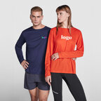T-shirt de sport personnalisé unisexe manches longues en polyester recyclé 120 gr/m² - Estoril | pandacola - thumb