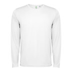 T-shirt de sport personnalisé mixte manches longues en polyester recyclé 120 gr/m² - Estoril | pandacolach - thumb