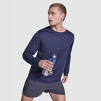 T-shirt de sport personnalisé mixte manches longues en polyester recyclé 120 gr/m² - Estoril | pandacolach - thumb - 4