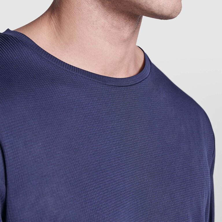 T-shirt de sport personnalisé mixte manches longues en polyester recyclé 120 gr/m² - Estoril | pandacolach - 7