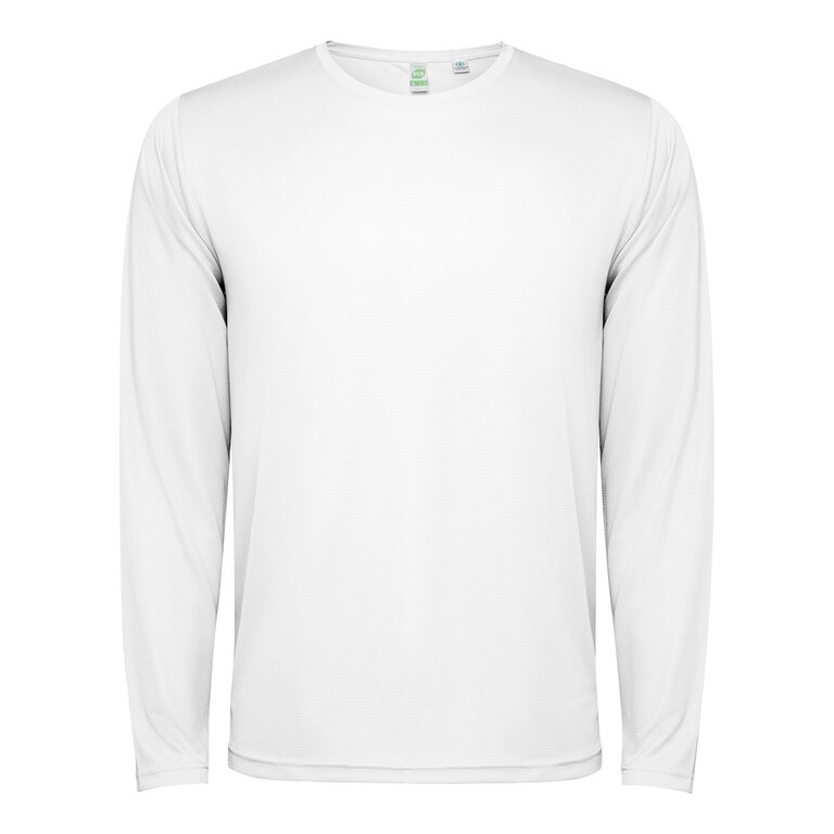 T-shirt de sport personnalisé enfant manches longues en polyester recyclé 120 gr/m² - Estoril | pandacolach