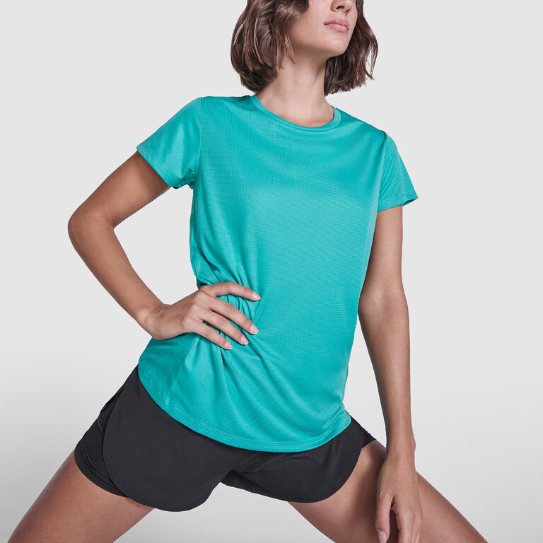 T-shirt de sport personnalisé femme en polyester recyclé 120 gr/m² - Estoril | pandacolach - 4
