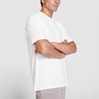 T-shirt oversize personnalisable blanc mixte en coton 210 gr/m² - Bull | pandacolach - thumb - 4