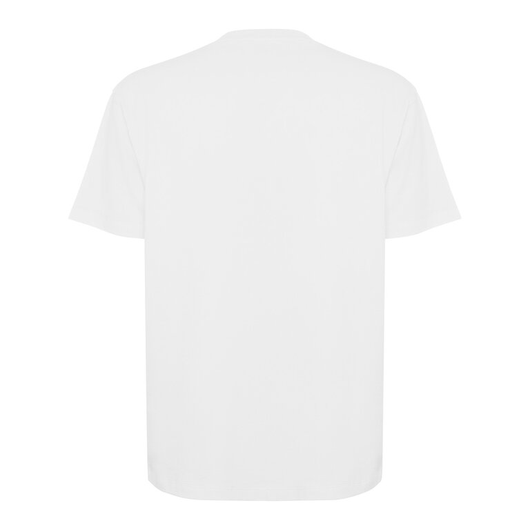 T-shirt oversize personnalisable blanc mixte en coton 210 gr/m² - Bull | pandacolach - 1