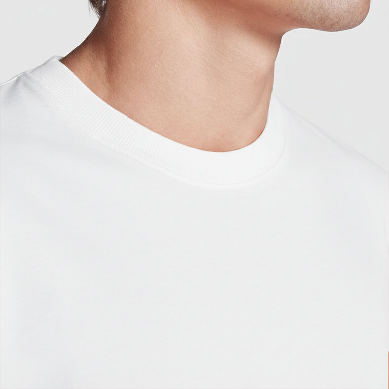 T-shirt oversize personnalisable blanc mixte en coton 210 gr/m² - Bull | pandacolach - 6