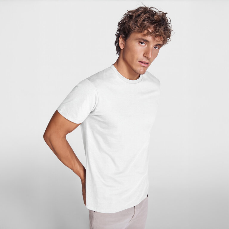 T-shirt personnalisé blanc homme en coton bio 175 gr/m² - Breda | pandacolach - 4