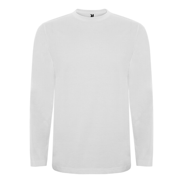 T-shirt personnalisé blanc homme manches longues en coton 160 gr/m² - Extreme | pandacolach
