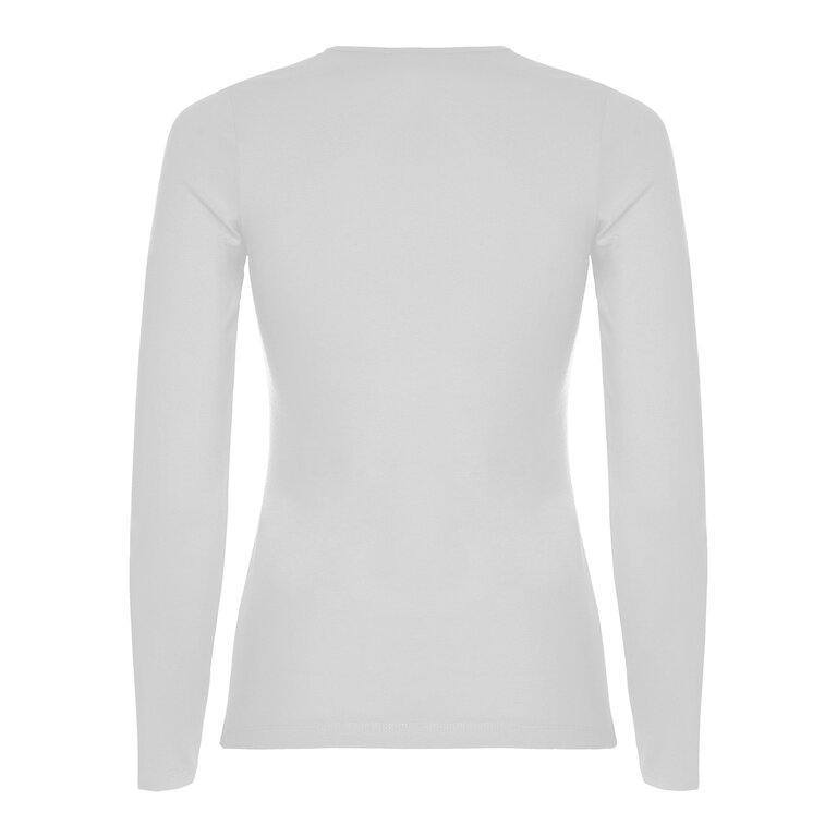 T-shirt personnalisé blanc femme manches longues en coton 160 gr/m² - Extreme | pandacolach - 1