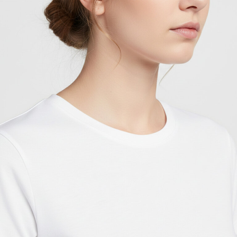 T-shirt personnalisé blanc femme manches longues en coton 160 gr/m² - Extreme | pandacolach - 5