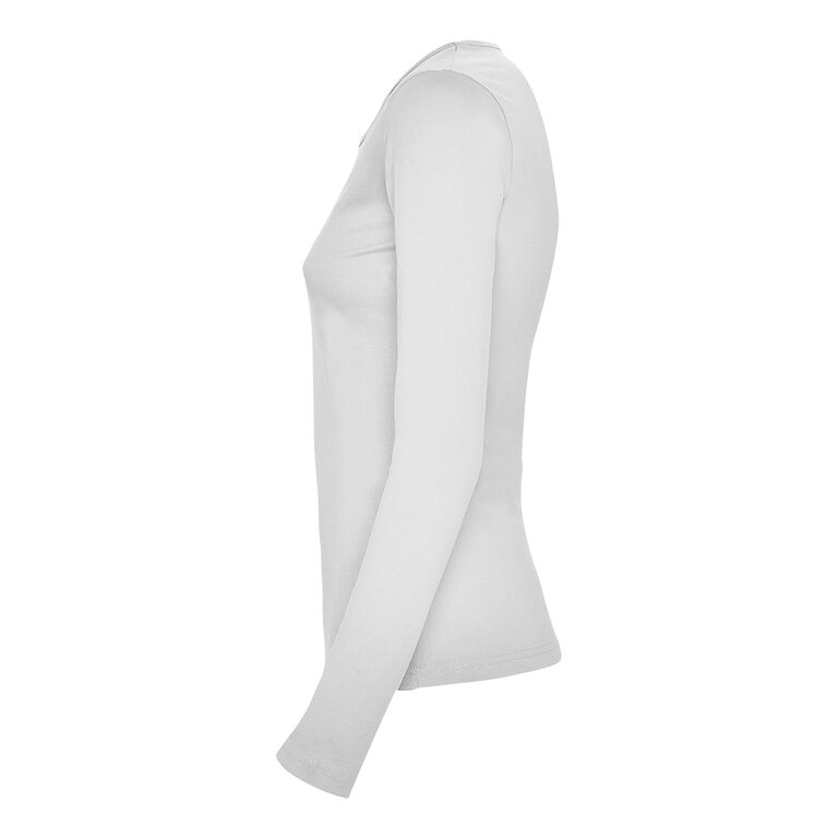 T-shirt personnalisé blanc femme manches longues en coton 160 gr/m² - Extreme | pandacolach - 2