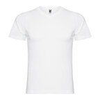 T-shirt personnalisé blanc homme col V en coton 155 gr/m² - Samoyedo | pandacolach - thumb