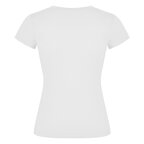 T-shirt personnalisé blanc femme col V en coton 155 gr/m² - Victoria | pandacolach - thumb - 1