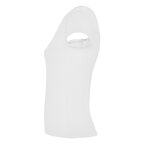 T-shirt personnalisé blanc femme col V en coton 155 gr/m² - Victoria | pandacolach - thumb - 2