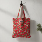 Tote bag personnalisé de Noël en coton recyclé - Ryme | pandacola - thumb