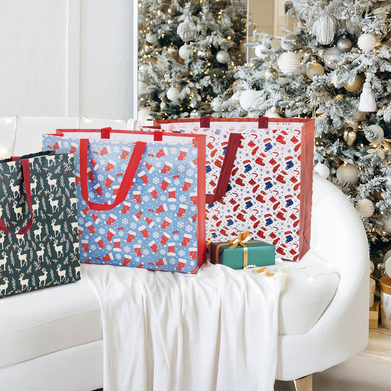 Cabas personnalisé de Noël en non tissé laminé 100 gr/m² - Mascri | pandacolach - 4