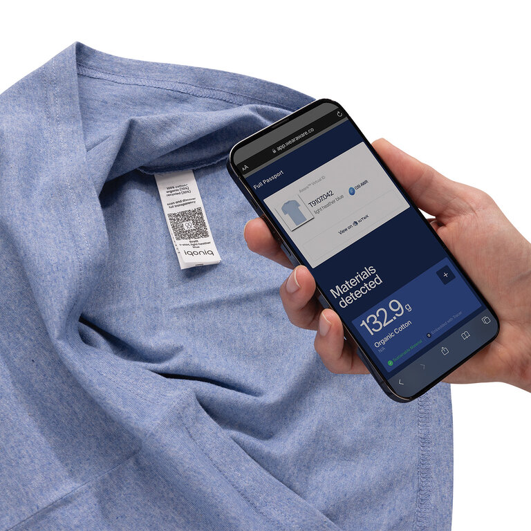 T-shirt personnalisable mixte en coton recyclé 180 gr/m² - Brett | pandacolach - 10