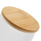 Mug personnalisable en verre avec couvercle bambou 330 ml - Moja | pandacolach - thumb - 6