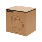 Mug personnalisable en verre avec couvercle bambou 330 ml - Moja | pandacolach - thumb - 7