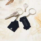 Porte-clés personnalisable à formes en acier recyclé pour gravure miroir - Flair | pandacola - thumb