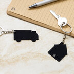 Porte-clés personnalisable à formes en acier recyclé pour gravure miroir - Flair | pandacolach - thumb - 3