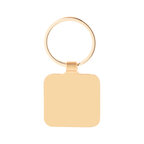 Porte-clés personnalisable à formes en acier avec finition dorée - Wahou | pandacolach - thumb - 1