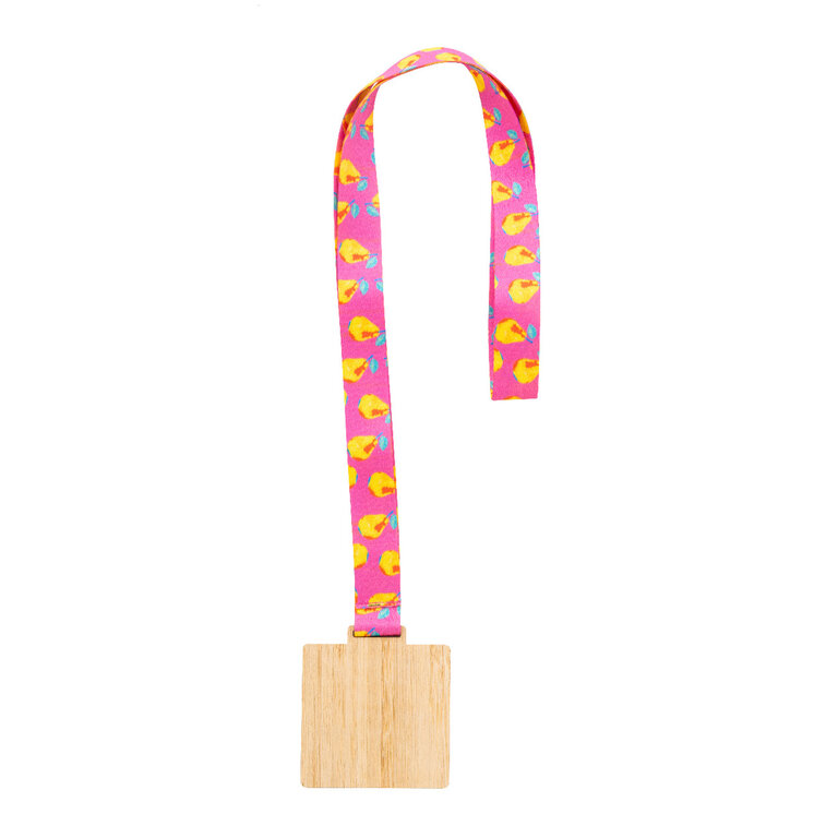 Médaille personnalisable carré en bambou - Bravo Bambou | pandacolach - 2