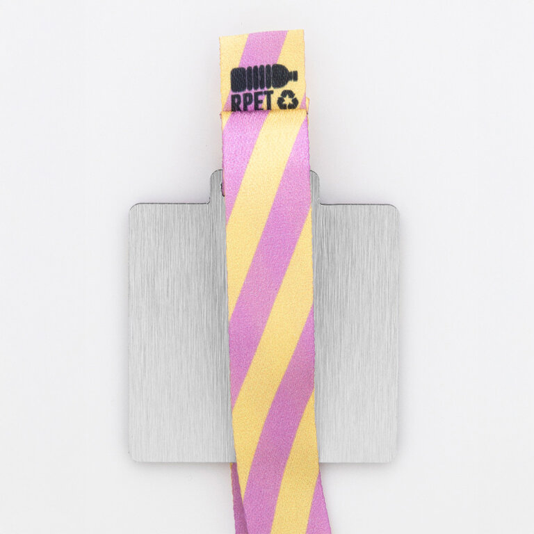 Médaille personnalisable carré en aluminium brossé - Bravo Alu | pandacolach - 4