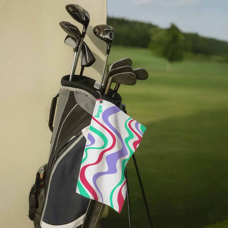 Serviette de golf personnalisable en sublimation 400 gr/m² - Glisso | pandacolach