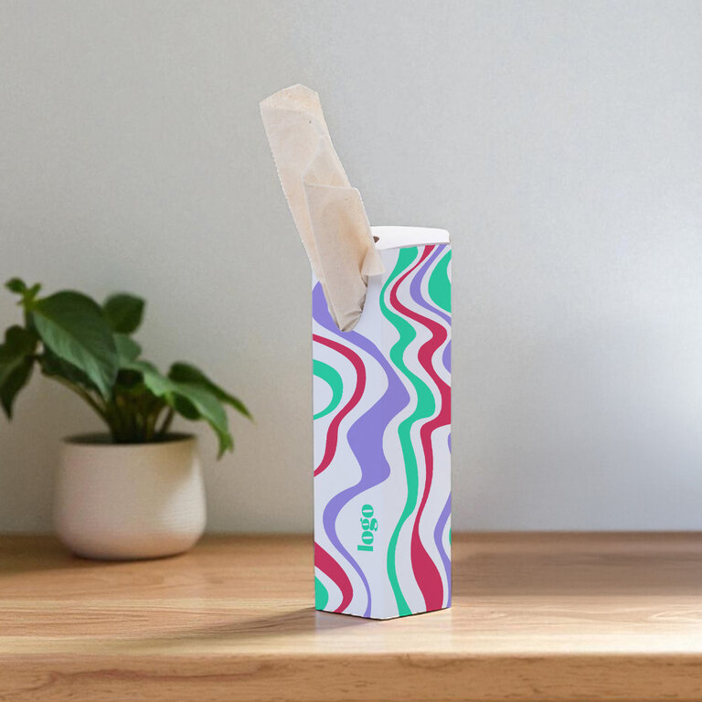 Boîte de 100 mouchoirs personnalisable en quadrichromie - Hatwsai | pandacolach