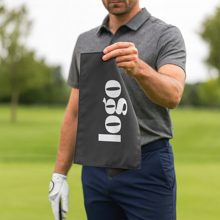Serviette de golf personnalisable en RPET - Touneuf | pandacolach