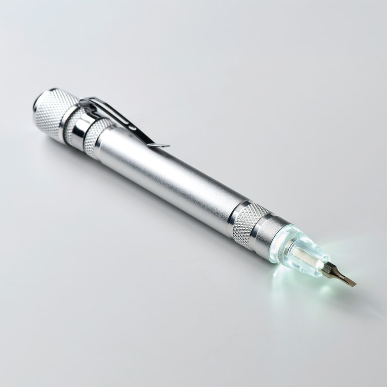 Tournevis personnalisable avec lampe en aluminium recyclé - Touni | pandacolach - 4