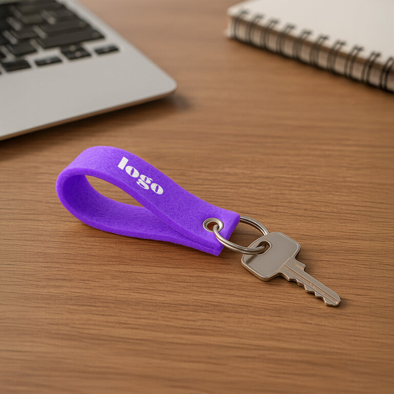 Porte-clés personnalisé en feutrine - Hokey | pandacolach