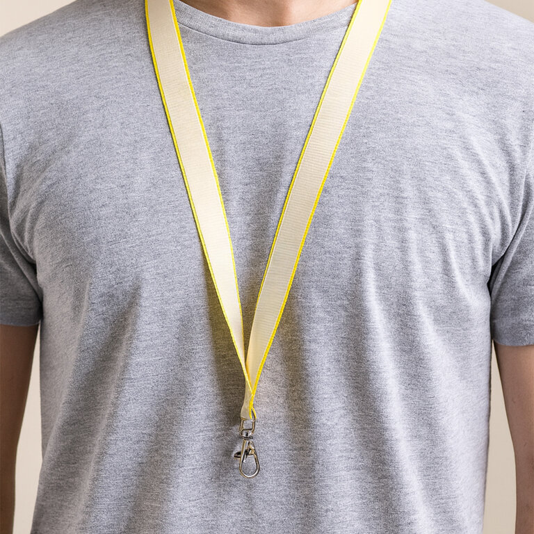 Tour de cou personnalisé en polyester avec bande satin - Difer | pandacolach - 2