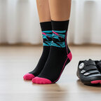 Chaussettes personnalisables de sport - Moovin Cycliste | pandacola - thumb