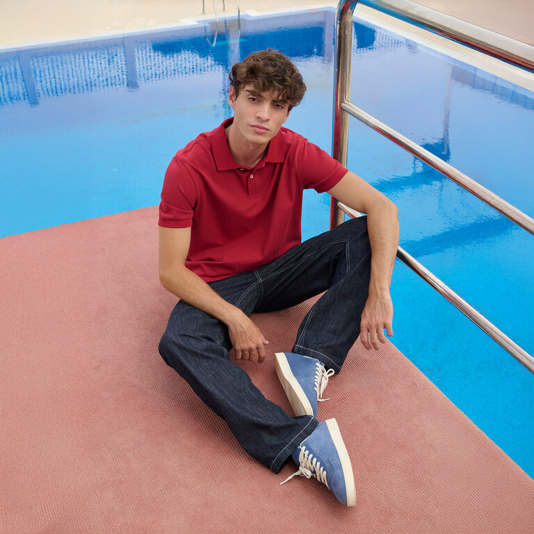 Polo personnalisable mixte en coton 210 gr/m² - Pacific | pandacolach - 5