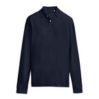 Polo personnalisable mixte manches longues en coton 210 gr/m² - Pacific | pandacolach - thumb