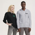 Polo personnalisé unisexe manches longues en coton bio 170 gr/m² - Planet Lsl | pandacola - thumb