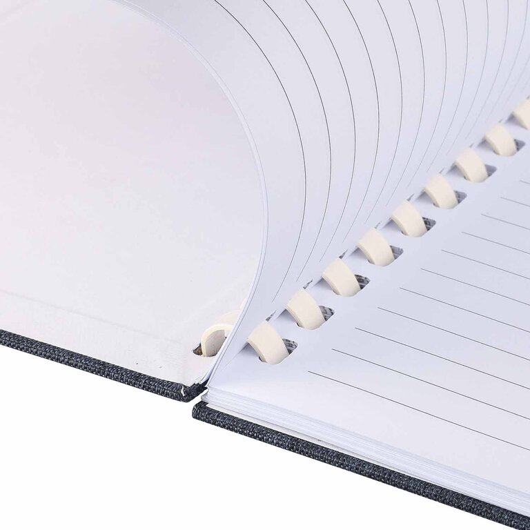 Carnet publicitaire A6 160 pages lignées à spirales en rPET - Nitou | pandacolach - 5