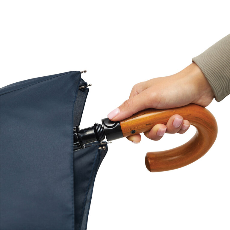 Parapluie personnalisé automatique pliable avec canne en bois - Nowata | pandacolach - 9