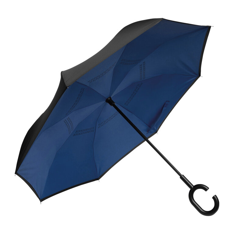 Parapluie personnalisé automatique réversible avec canne - Riteurne | pandacolach