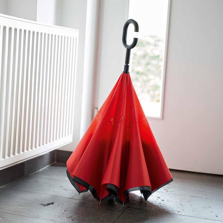 Parapluie personnalisé automatique réversible avec canne - Riteurne | pandacolach - 10