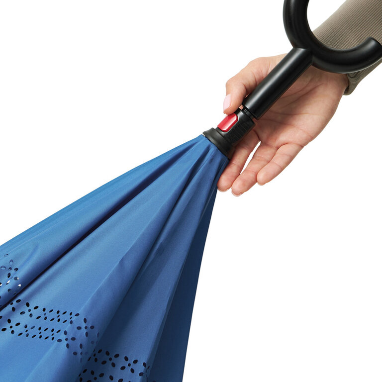 Parapluie personnalisé automatique réversible avec canne - Riteurne | pandacolach - 12