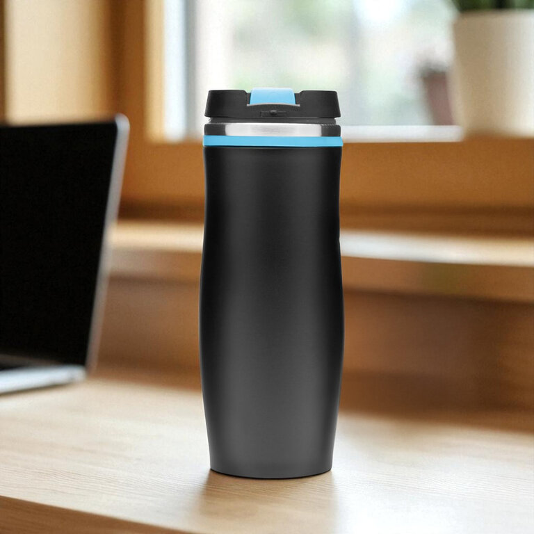 Mug isotherme personnalisé double paroi en acier 400 ml - Makra | pandacolach - 2