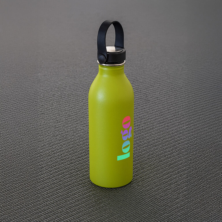 Gourde isotherme personnalisable en acier avec poignée 550 ml - Sulo | pandacolach