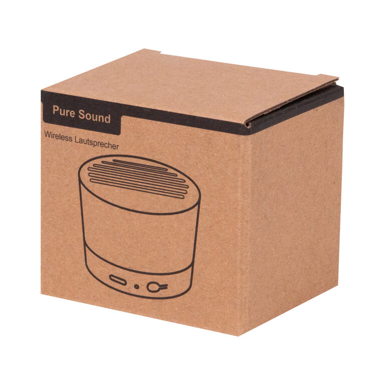 Haut-parleur publicitaire Bluetooth® 3W en aluminium recyclé et bois - Lissenne | pandacolach - 8